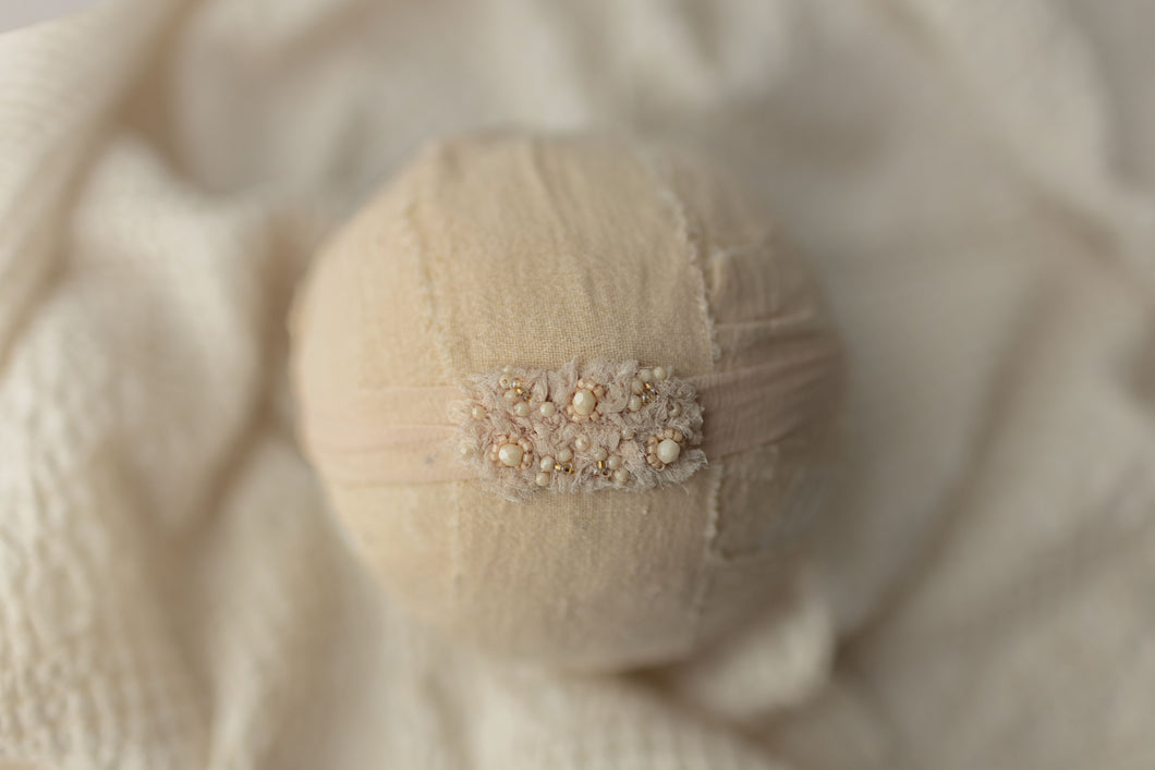 Neutral - Beige Signature Beaded Headband