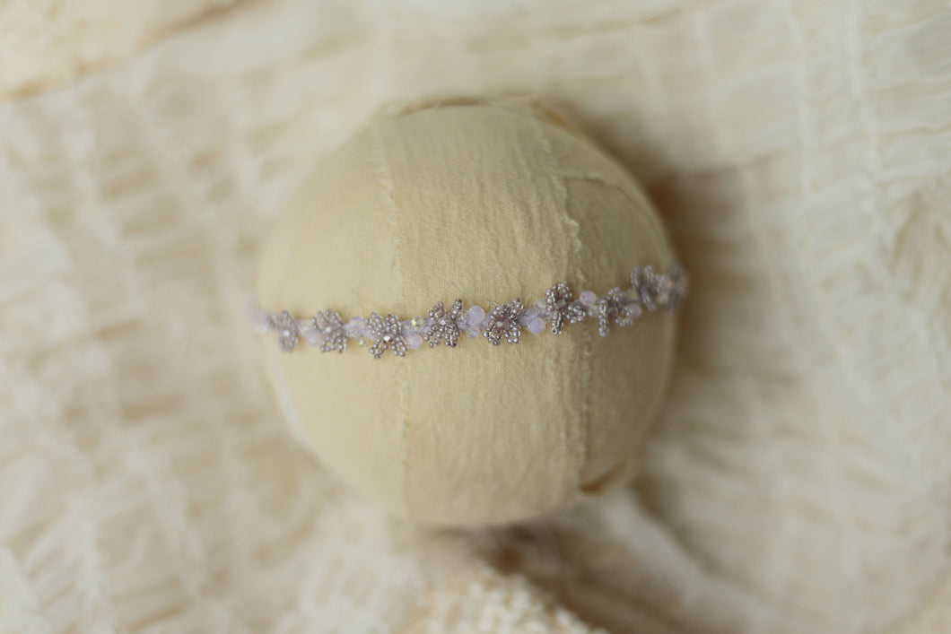 Purple - Soft Violet Beaded Halo